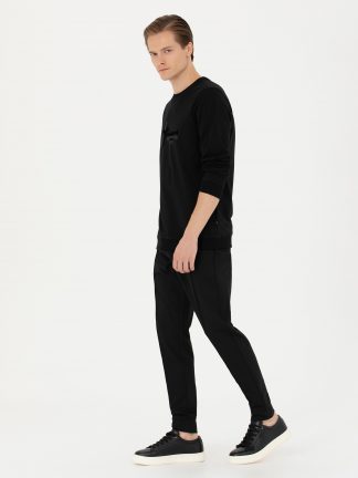 شلوار راحتی مردانه مشکی کاشارل