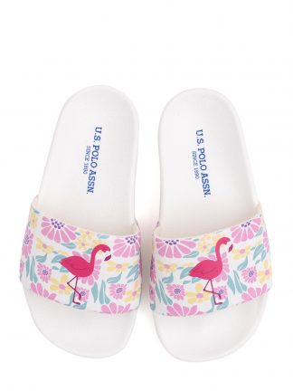 صندل و دمپایی دخترانه نعنایی یو اس پولو