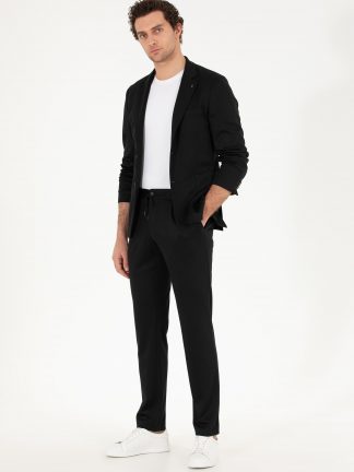 شلوار پارچه ای مردانه مشکی کاشارل