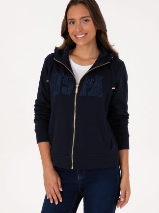 هودی زنانه سرمه ای یو اس پولو