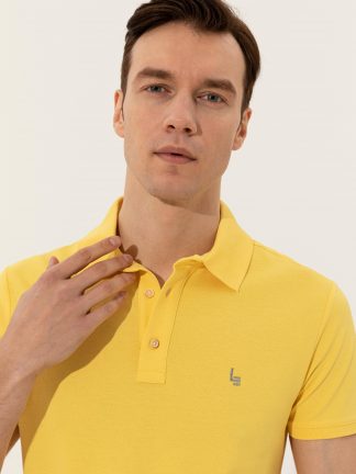 پولوشرت مردانه زرد روشن کاشارل