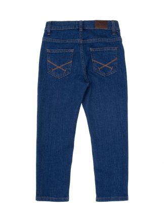 شلوار جین پسرانه آبی تیره یو اس پولو