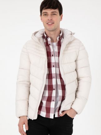 کاپشن مردانه طوسی یو اس پولو