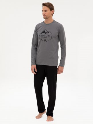 لباس راحتی مردانه خاکستری تیره پیرکاردین