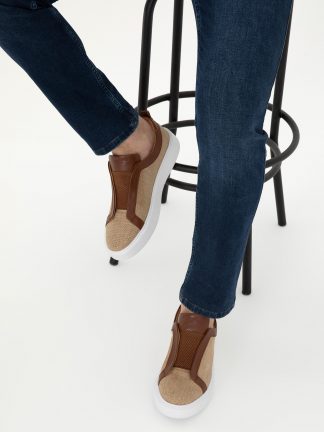 کفش روزمره مردانه قهوه ای کاشارل