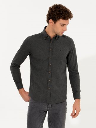 پیراهن مردانه مشکی کاشارل