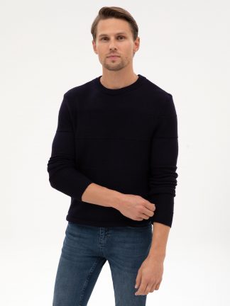 پلیور مردانه سرمه ای پیرکاردین