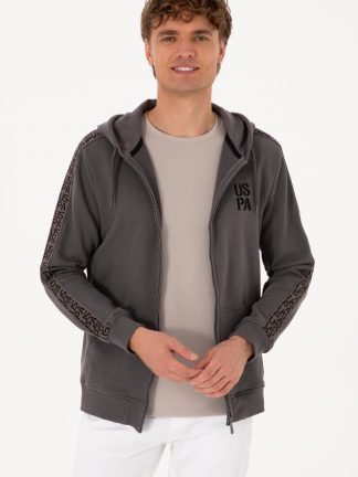 هودی مردانه خاکستری یو اس پولو