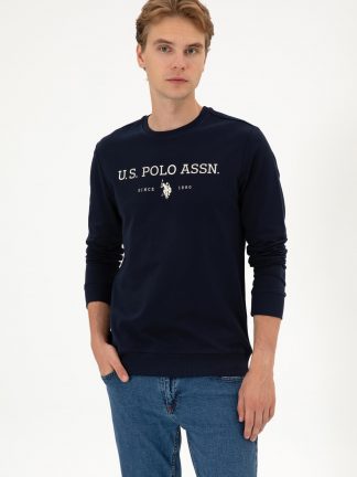 سویشرت مردانه سرمه ای یو اس پولو