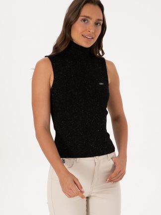 تاپ زنانه مشکی یو اس پولو