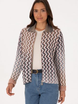 ژاکت زنانه طوسی یو اس پولو