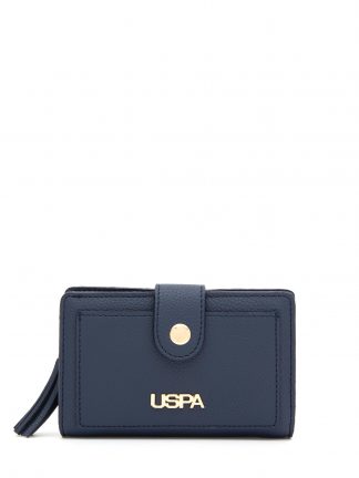کیف پول زنانه سرمه ای یو اس پولو