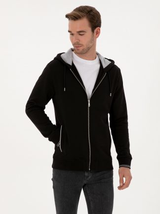 هودی مردانه مشکی کاشارل