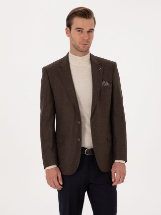 کت مردانه قهوه ای کاشارل