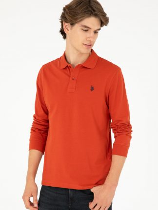 سویشرت مردانه آجری یو اس پولو