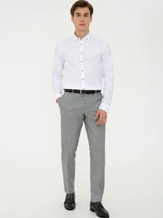 شلوار پارچه ای مردانه مشکی کاشارل