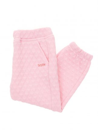 شلوار راحتی دخترانه صورتی یو اس پولو