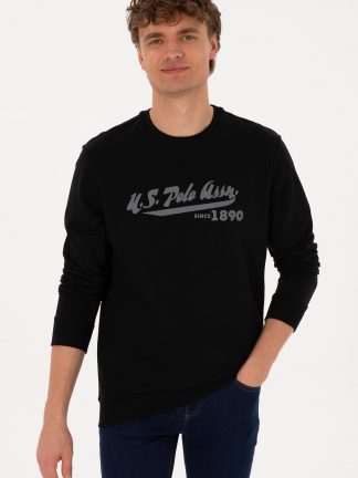 سویشرت مردانه مشکی یو اس پولو