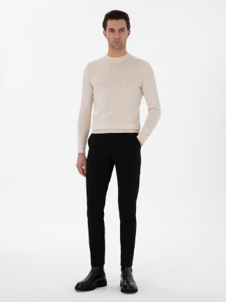 شلوار کتان مردانه مشکی کاشارل