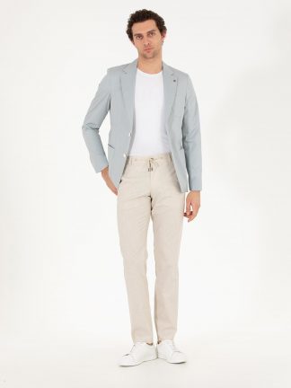 شلوار پارچه ای مردانه بژ کاشارل