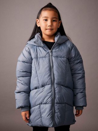 کاپشن دخترانه آبی دفکتو