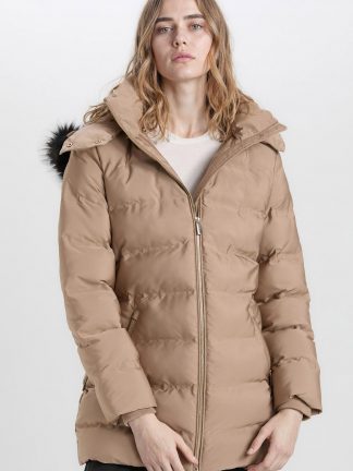 کاپشن زنانه بژ دفکتو