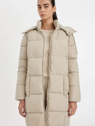 کاپشن زنانه بژ دفکتو