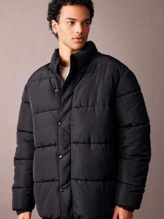 کاپشن مردانه مشکی دفکتو