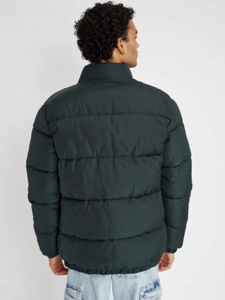 کاپشن مردانه سبز تیره دفکتو