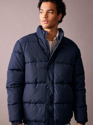 کاپشن مردانه سرمه ای دفکتو