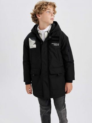 کاپشن پسرانه مشکی دفکتو