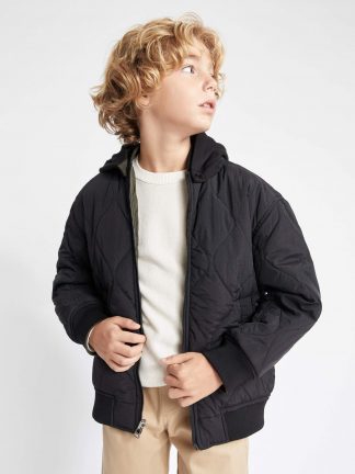 کاپشن پسرانه مشکی دفکتو