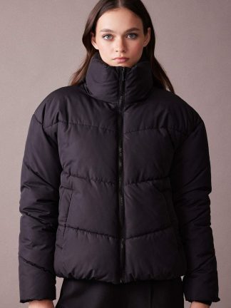 کاپشن زنانه مشکی دفکتو