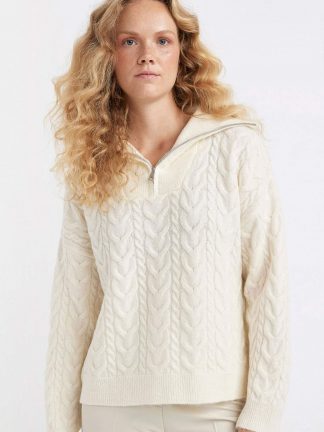 پلیور زنانه بژ دفکتو