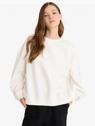 سویشرت زنانه سفید دفکتو