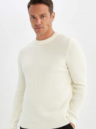 پلیور مردانه بژ دفکتو