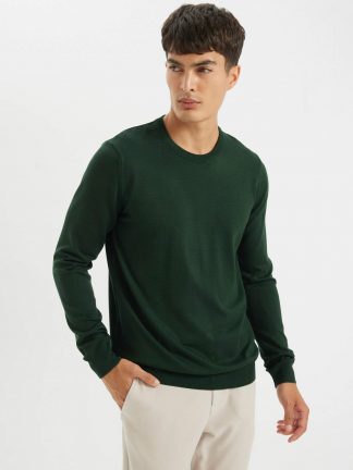 پلیور مردانه سبز تیره دفکتو