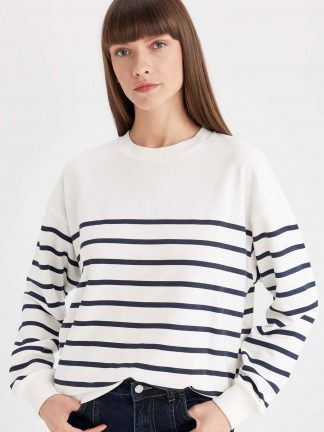 سویشرت زنانه بژ دفکتو