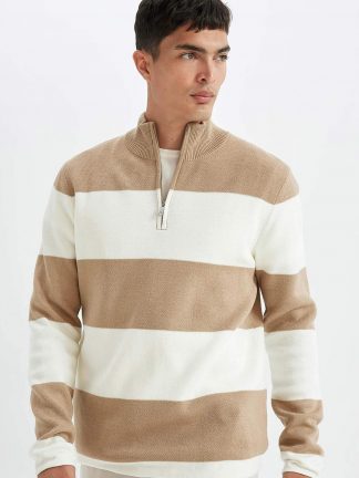 پلیور مردانه بژ دفکتو