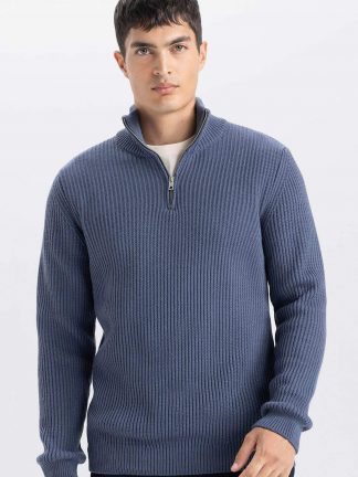 پلیور مردانه نیلی دفکتو