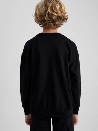 سویشرت پسرانه مشکی دفکتو