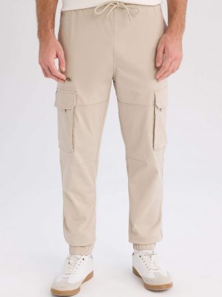 شلوار کارگو مردانه بژ دفکتو