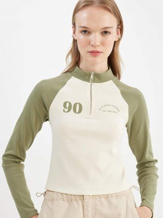 تیشرت آستین بلند زنانه دفکتو