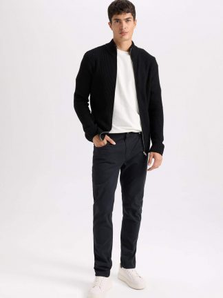 شلوار کتان مردانه ذغالی تیره (فرعی) (مادر:ذغالی) دفکتو