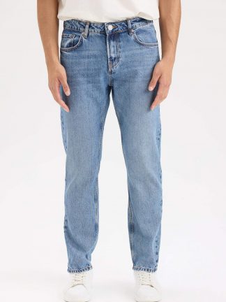 شلوار جین راسته مردانه نعنایی (فرعی) (مادر:آبی) دفکتو