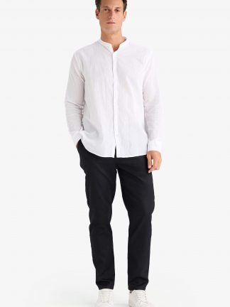 شلوار پارچه ای مردانه مشکی دفکتو