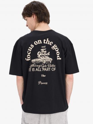 تی شرت مردانه مشکی دفکتو