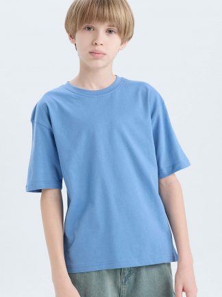 تی شرت پسرانه آبی دفکتو