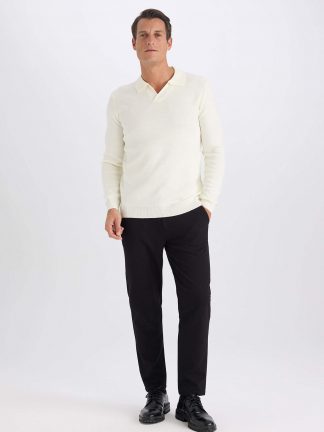 شلوار پارچه ای مردانه مشکی دفکتو