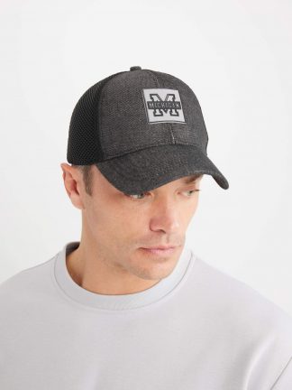 کلاه کپ مردانه مشکی دفکتو